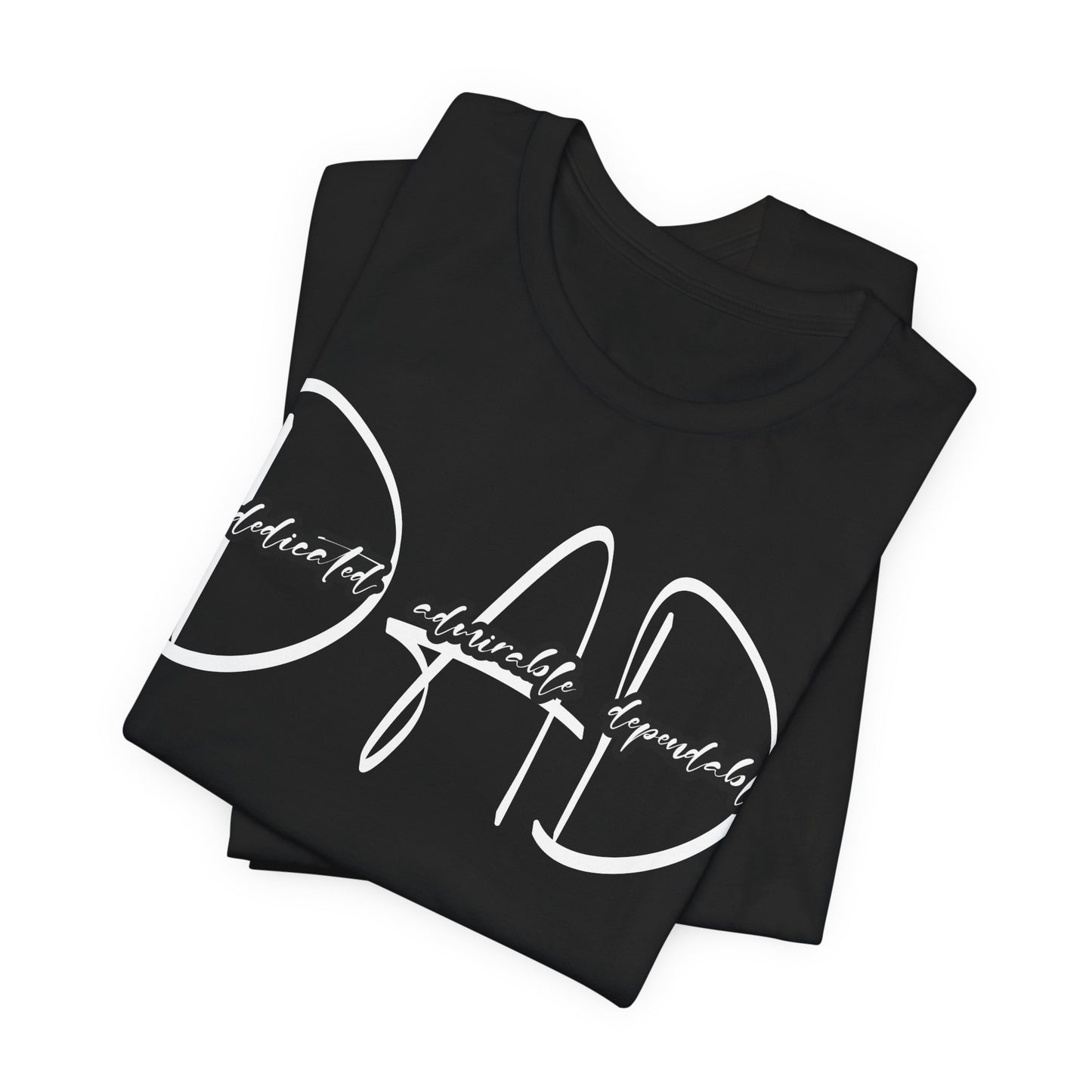 Dad Definition Dedicated, Admirable, Dependable Unisex Jersey Short Sleeve Tee, Father's Day Gift, Basic Tee for Dad, Casual T-Shirt for Parents, Gift for New Dads