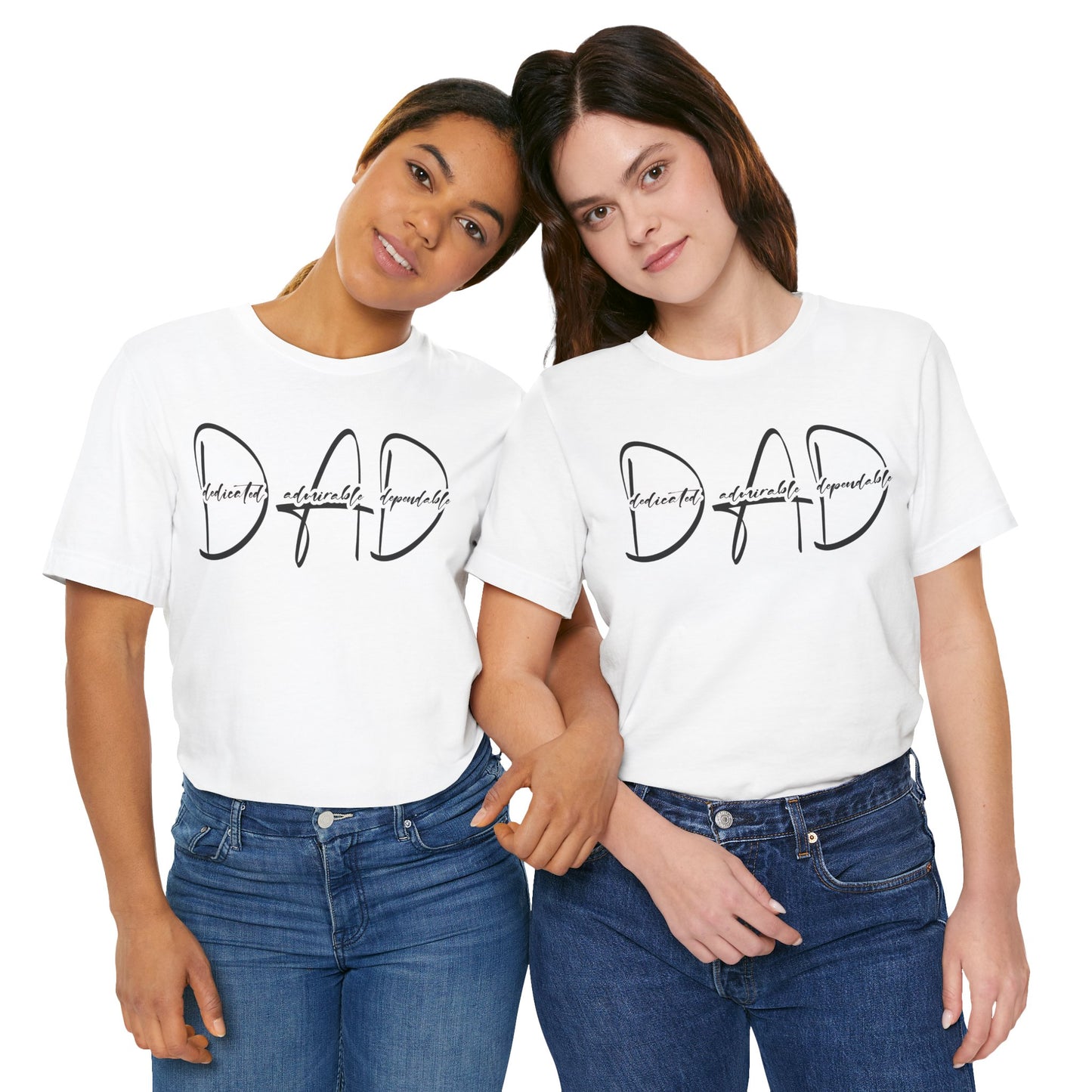 Dad Definition Dedicated, Admirable, Dependable Unisex Jersey Short Sleeve Tee, Father's Day Gift, Basic Tee for Dad, Casual T-Shirt for Parents, Gift for New Dads