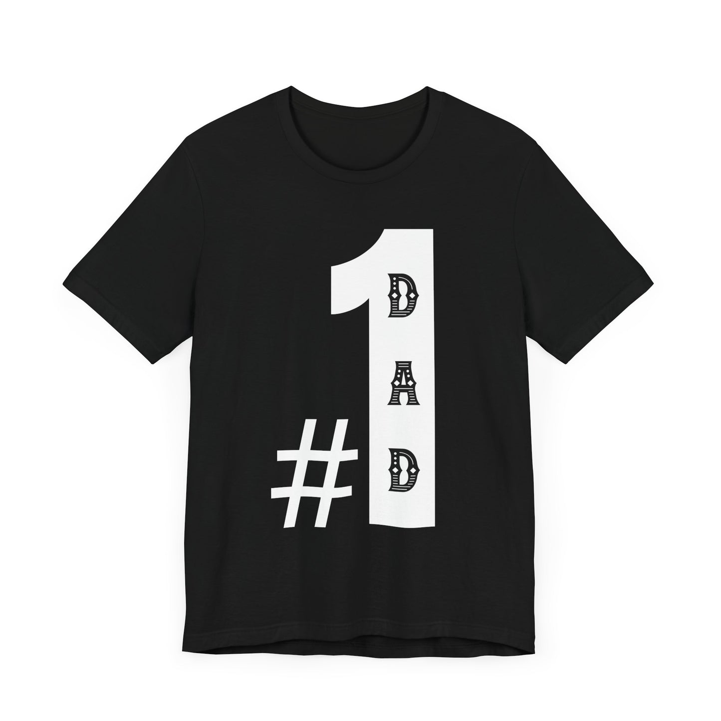 #1 Dad Unisex Jersey Tee – Perfect for Father's Day, Birthday Gift, Casual Wear, Family Gatherings, Everyday Comfort
