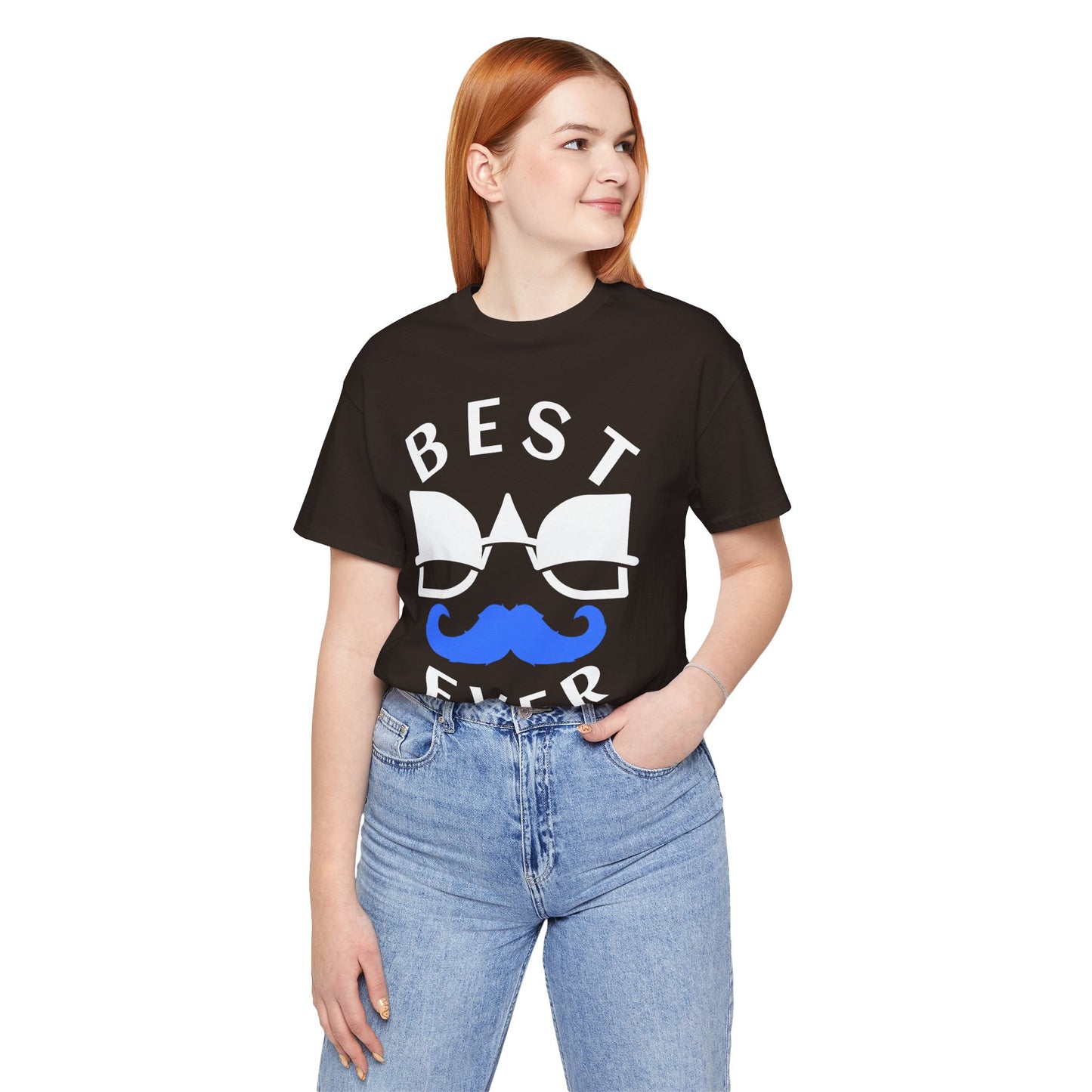 Funny Mustache Tee for Men, Perfect Gift for Dad, Birthday, Father's Day, Casual Wear, Unique Graphic T-Shirt