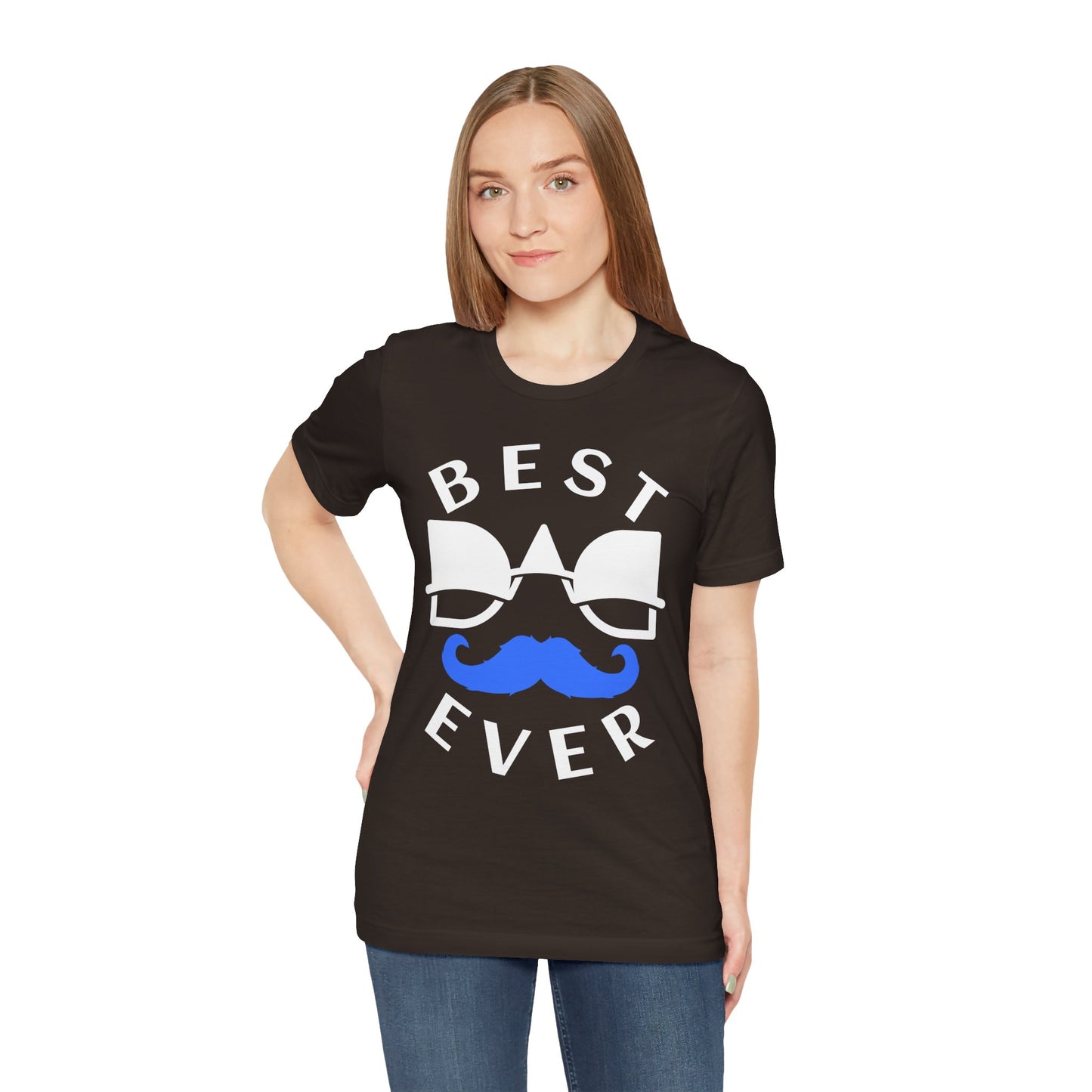 Funny Mustache Tee for Men, Perfect Gift for Dad, Birthday, Father's Day, Casual Wear, Unique Graphic T-Shirt