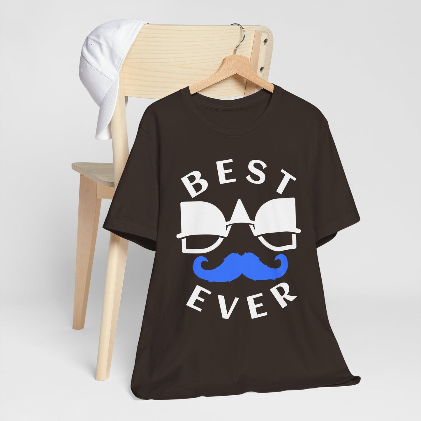 Funny Mustache Tee for Men, Perfect Gift for Dad, Birthday, Father's Day, Casual Wear, Unique Graphic T-Shirt