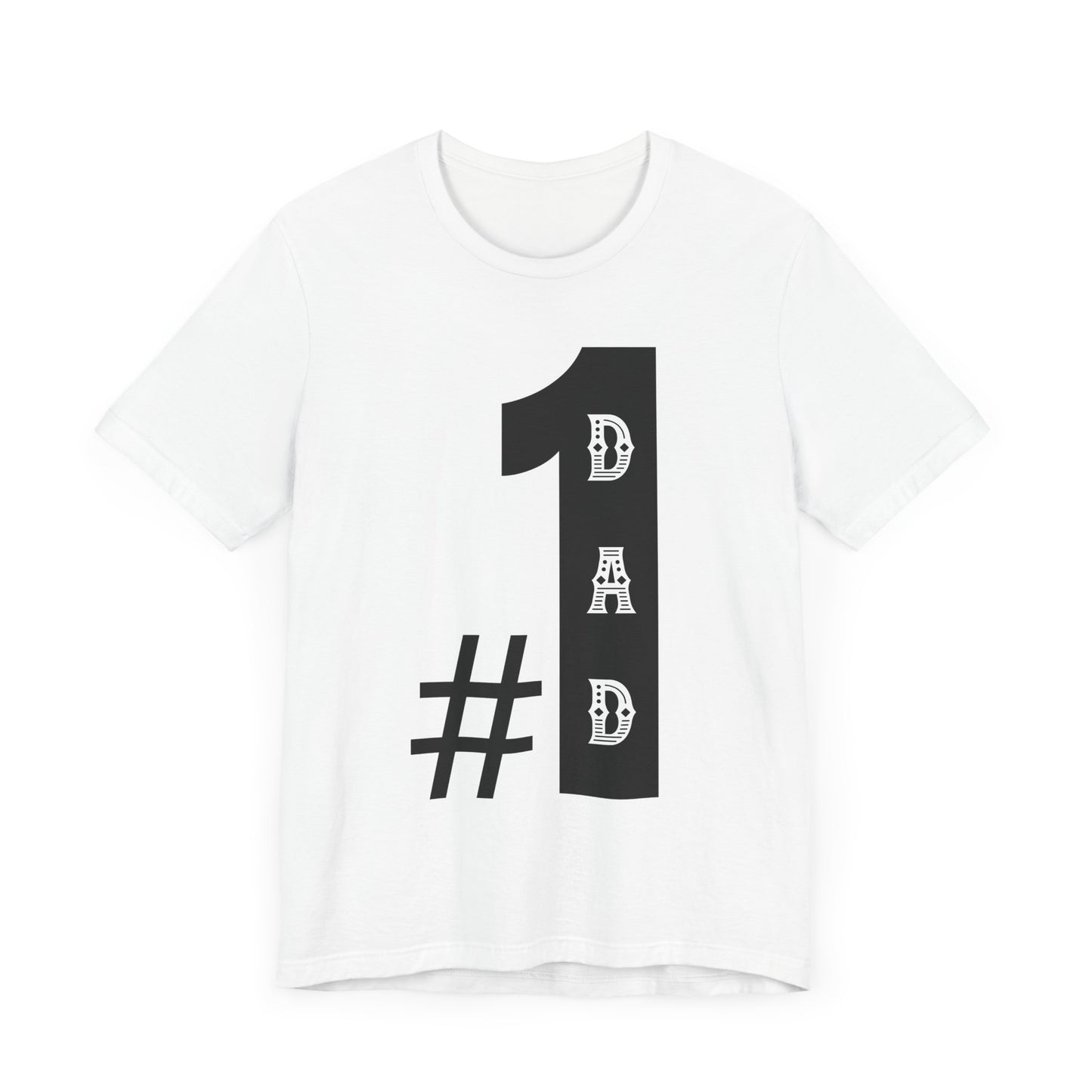 #1 Dad Unisex Jersey Tee – Perfect for Father's Day, Birthday Gift, Casual Wear, Family Gatherings, Everyday Comfort