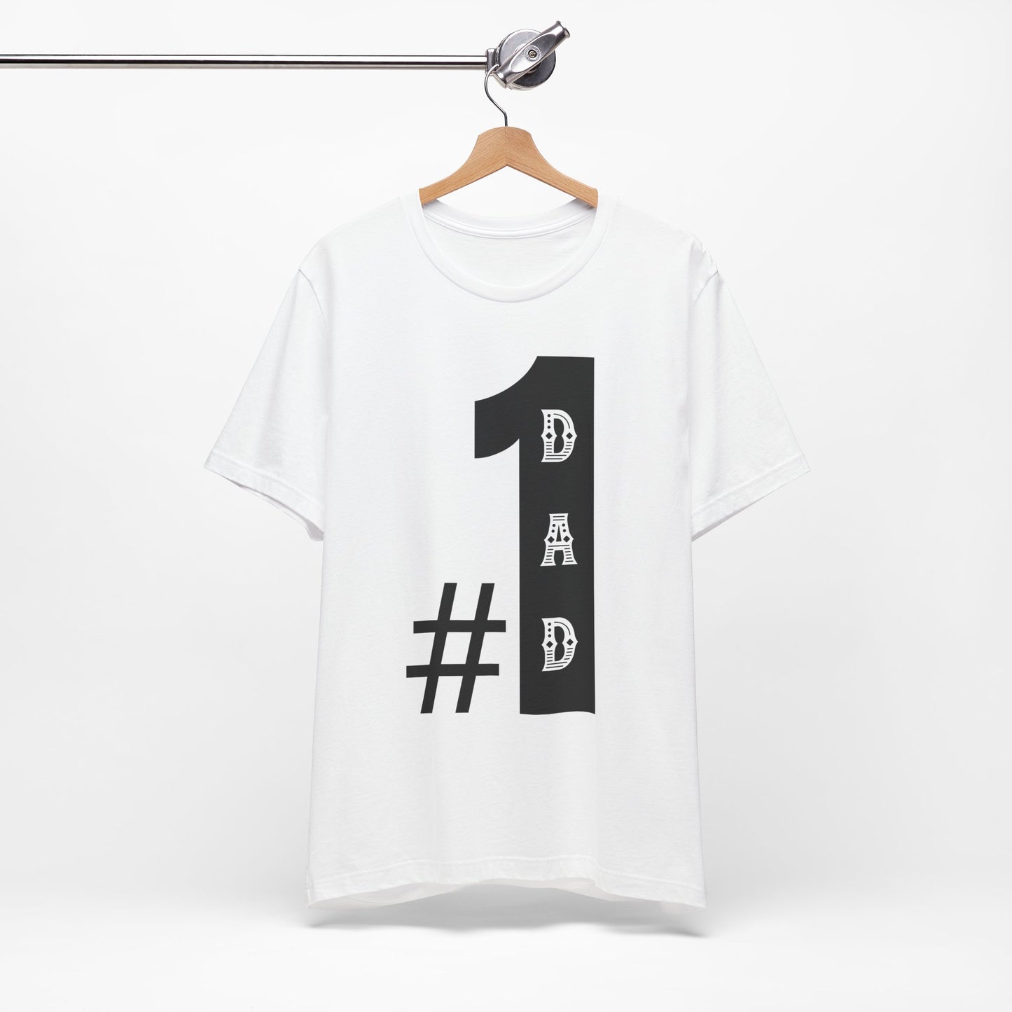 #1 Dad Unisex Jersey Tee – Perfect for Father's Day, Birthday Gift, Casual Wear, Family Gatherings, Everyday Comfort