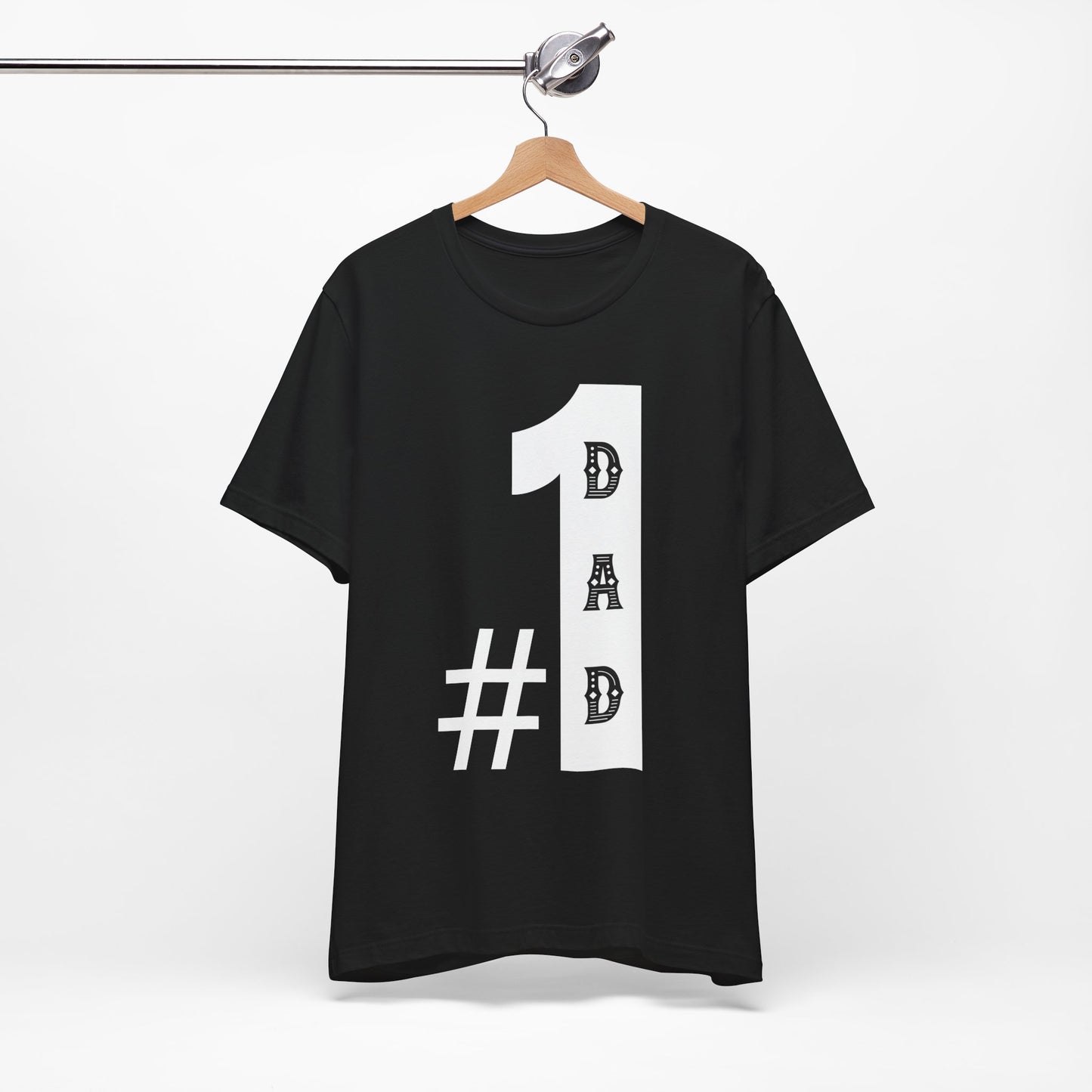 #1 Dad Unisex Jersey Tee – Perfect for Father's Day, Birthday Gift, Casual Wear, Family Gatherings, Everyday Comfort